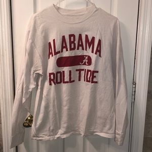 University of Alabama white long sleeve shirt